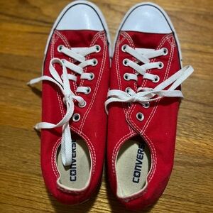 Red converse size 10